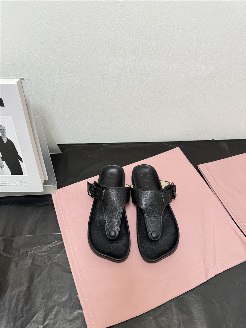 L0ew* new leather slippers for couples