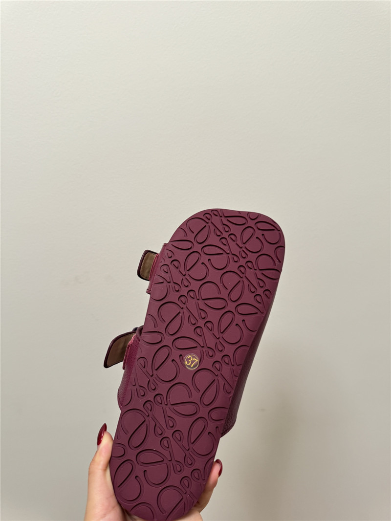 L0ew* new leather slippers for couples