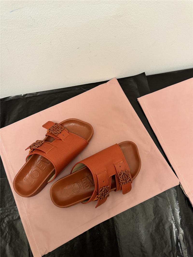 loewe new leather slippers for couples