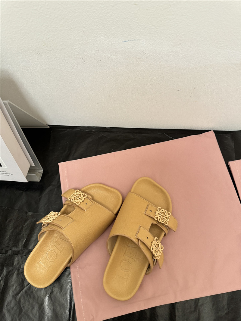 loewe new leather slippers for couples