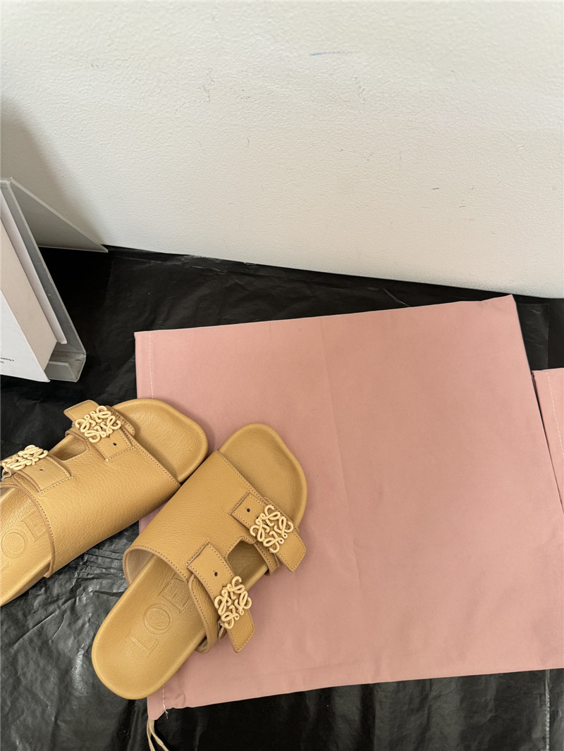 loewe new leather slippers for couples