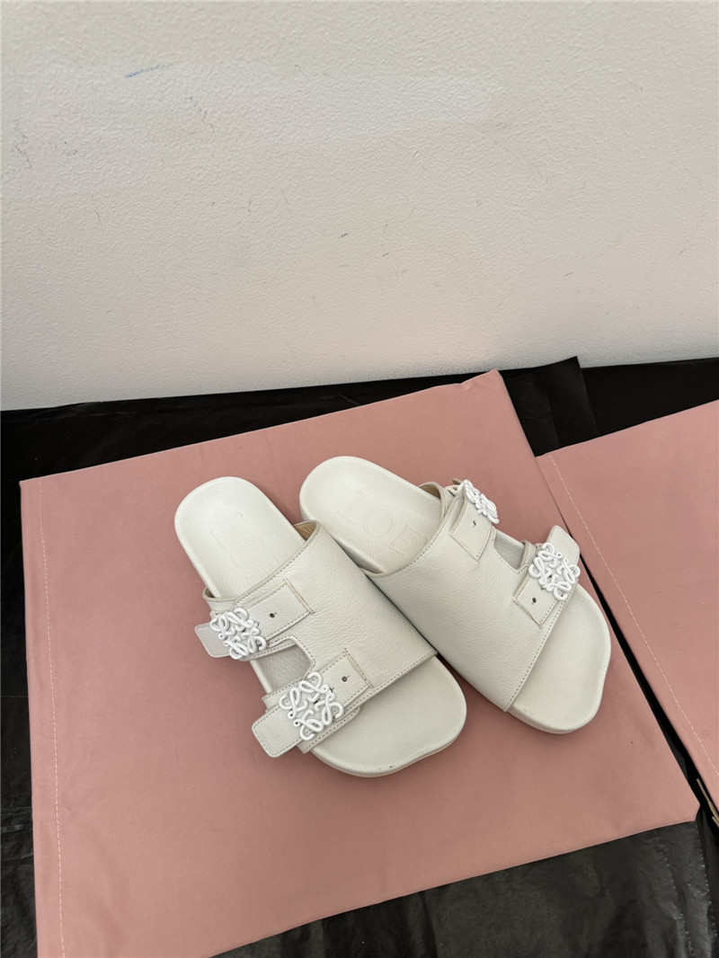 loewe new leather slippers for couples