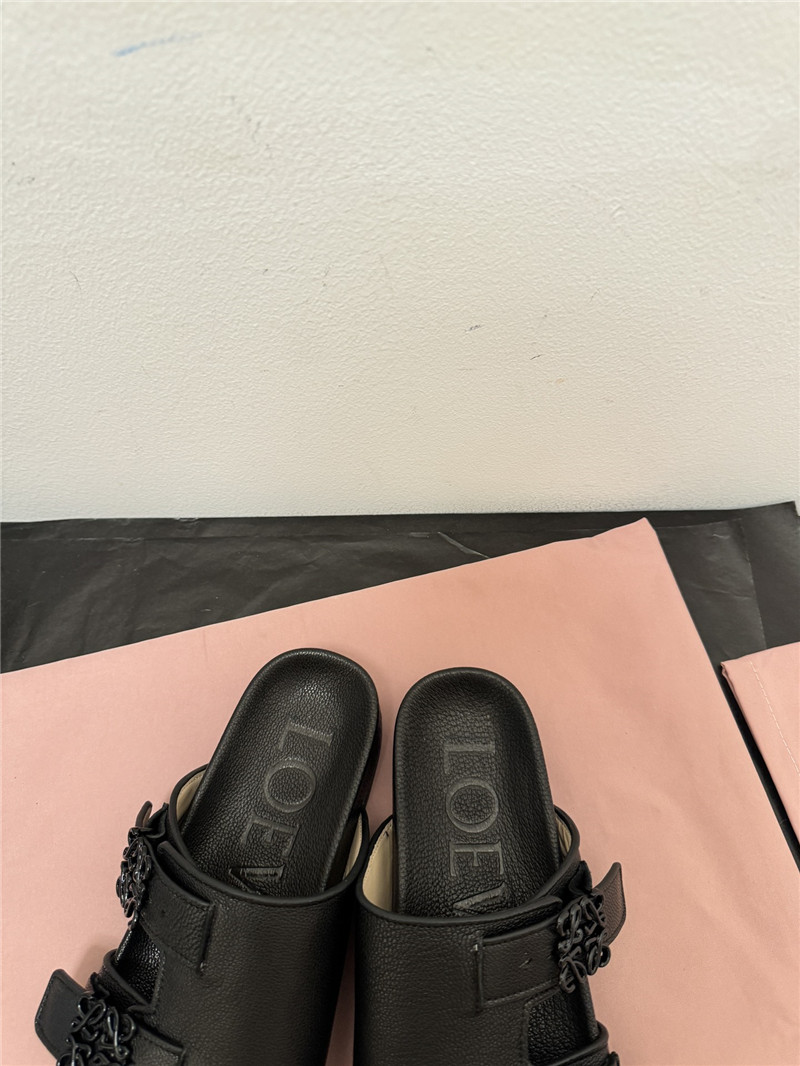 loewe new leather slippers for couples