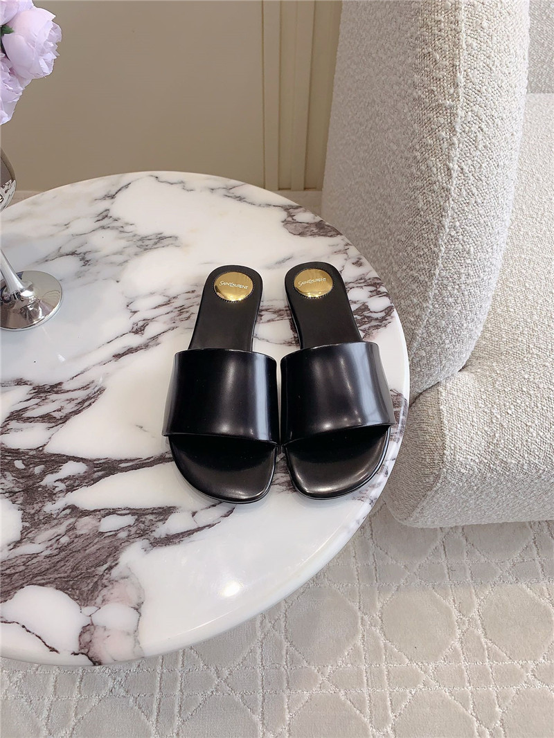 YSL pointed toe hollow kitten heel shoes margiela replica shoes