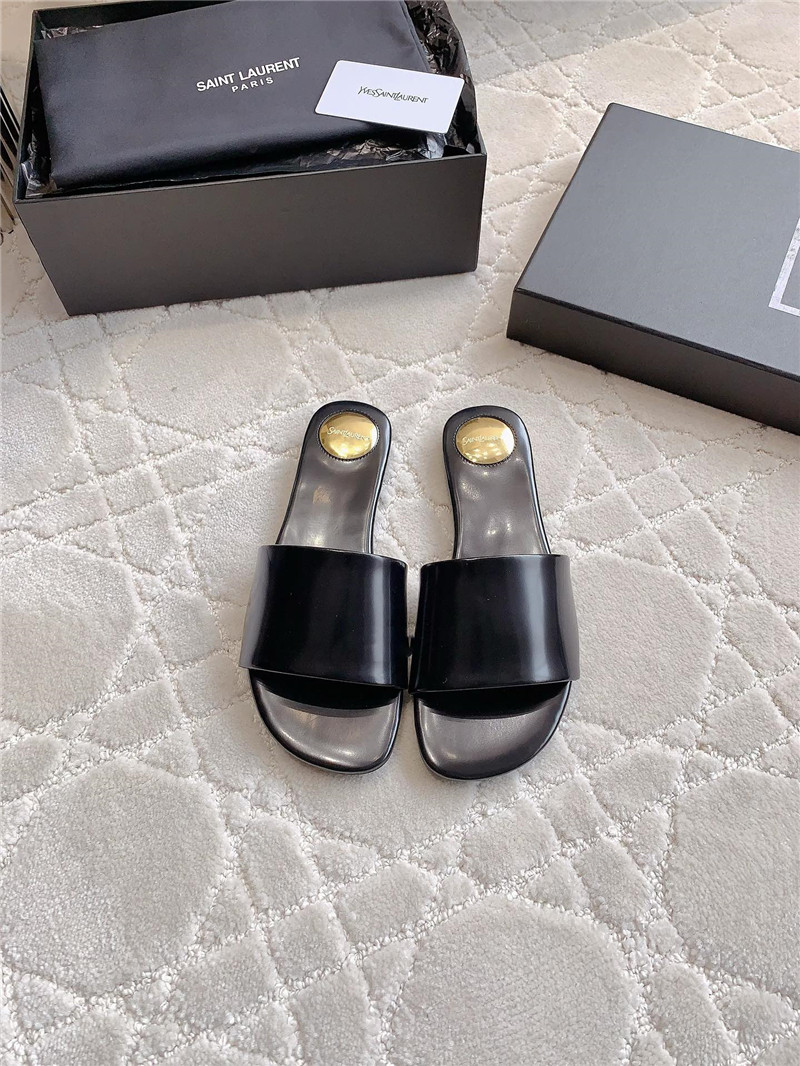 YSL pointed toe hollow kitten heel shoes margiela replica shoes