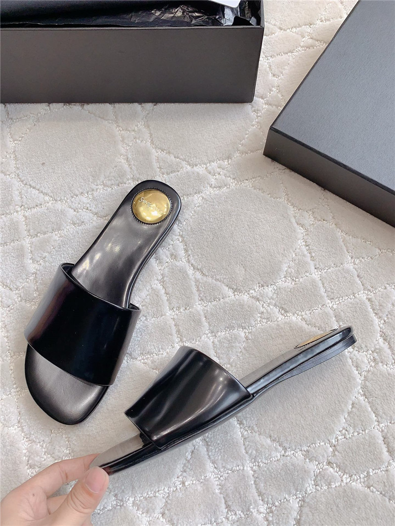 YSL pointed toe hollow kitten heel shoes margiela replica shoes