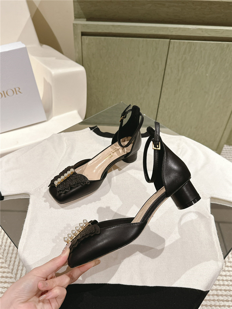 D10r electric embroidery high heels replica designer shoes