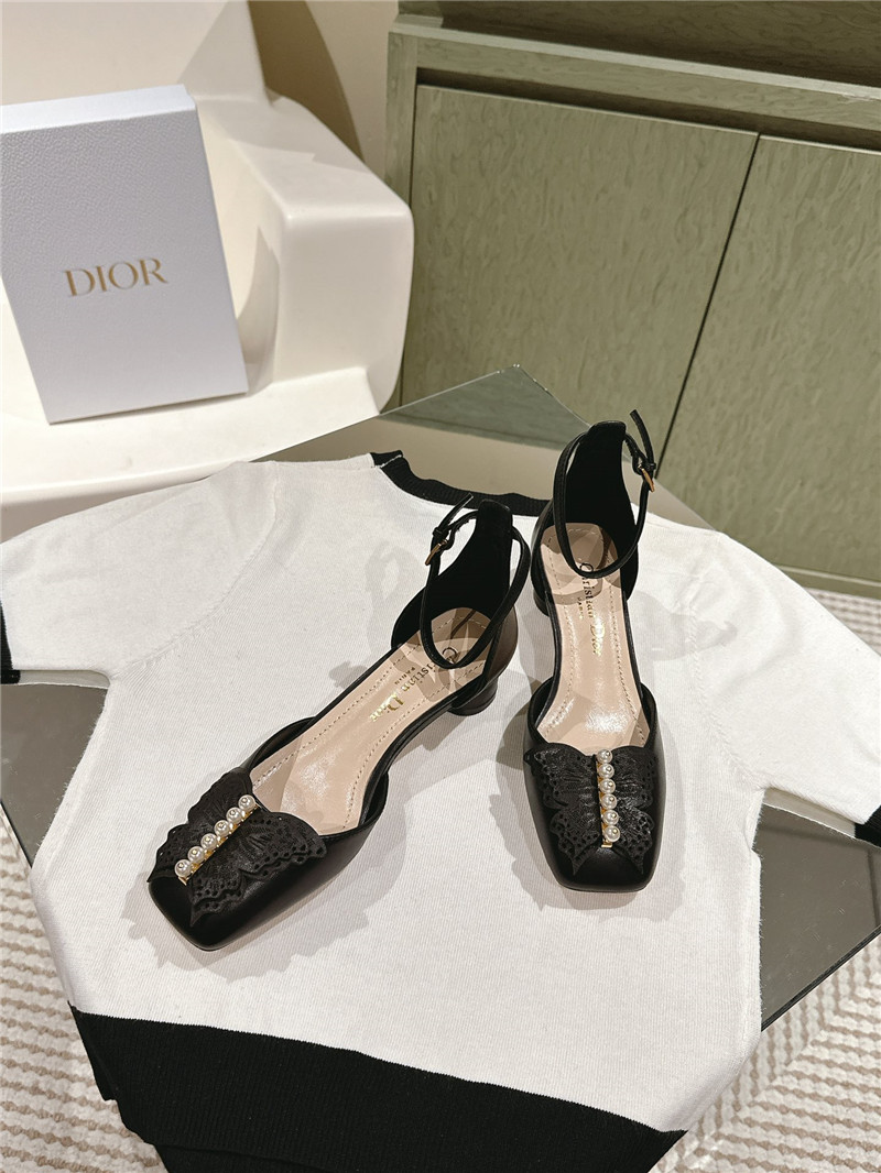 D10r electric embroidery high heels replica designer shoes