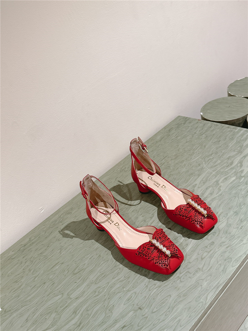 D10r electric embroidery high heels replica designer shoes