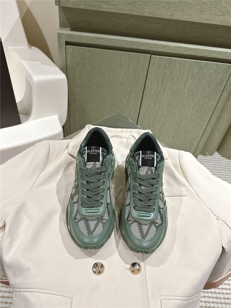 Va1e*ntin0 women green sneakers