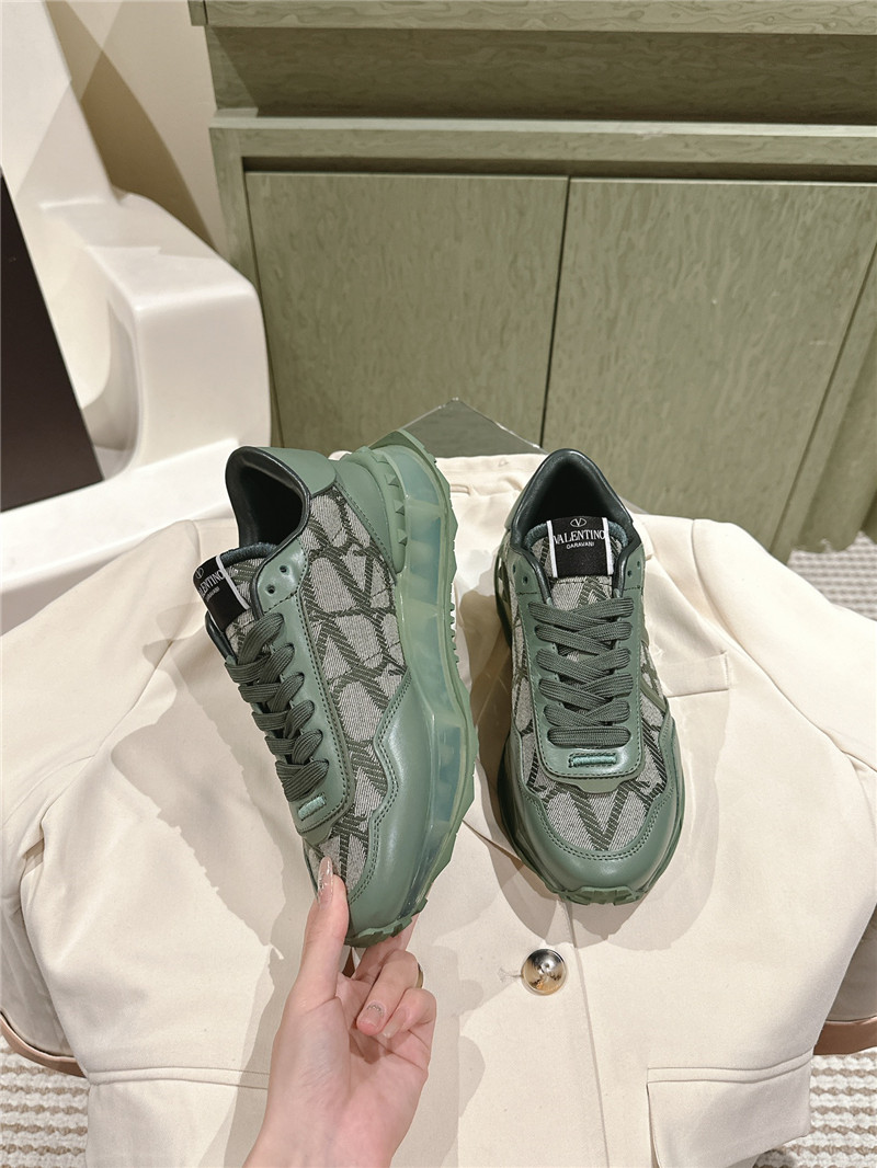 Va1e*ntin0 women green sneakers