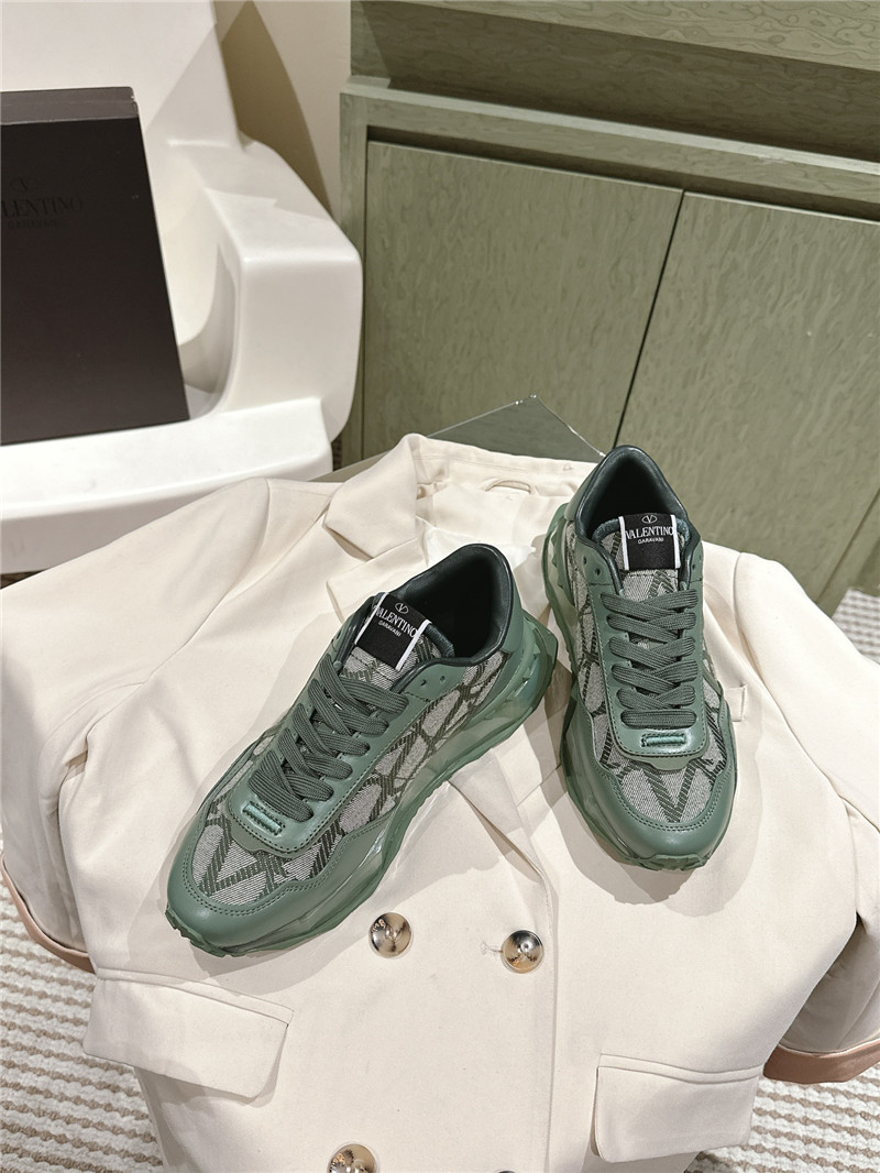 Va1e*ntin0 women green sneakers