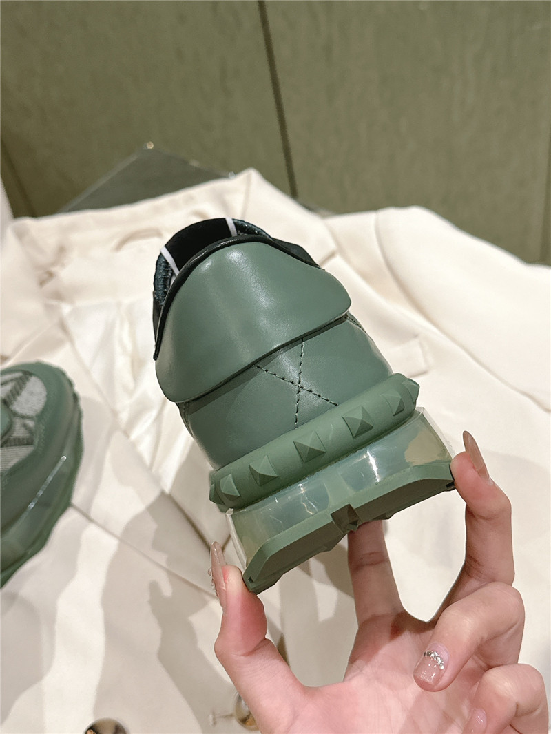 Va1e*ntin0 women green sneakers