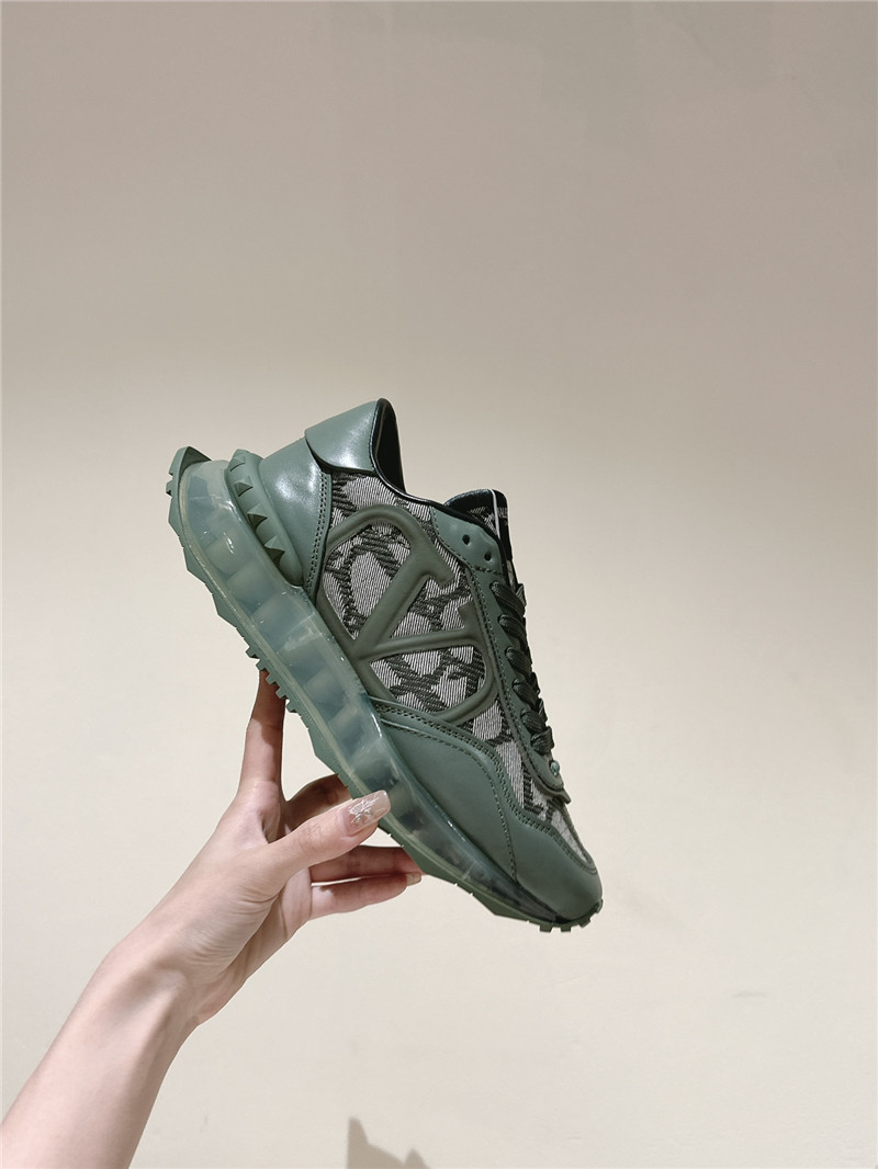Va1e*ntin0 women green sneakers