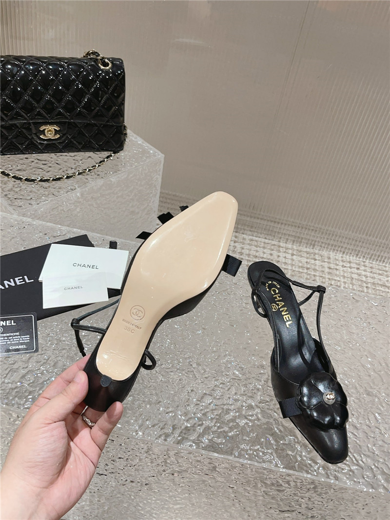 ch**el small square toe high heels Marg*e1a replica shoes