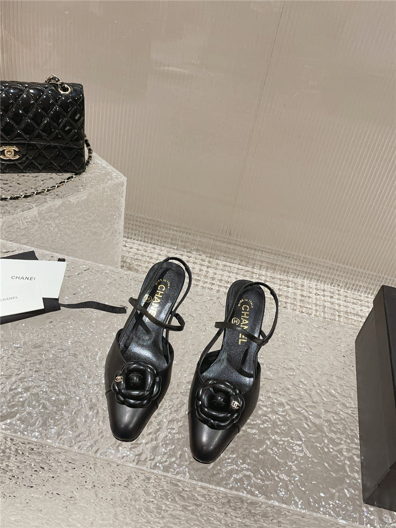 Chanel small square toe high heels margiela replica shoes