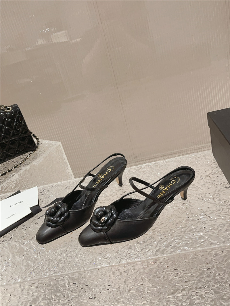 Chanel small square toe high heels margiela replica shoes