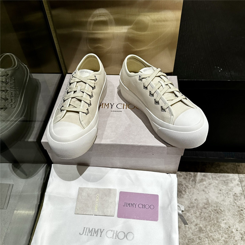 Jimmy Choo Palma Maxi Sneakers in Beige
