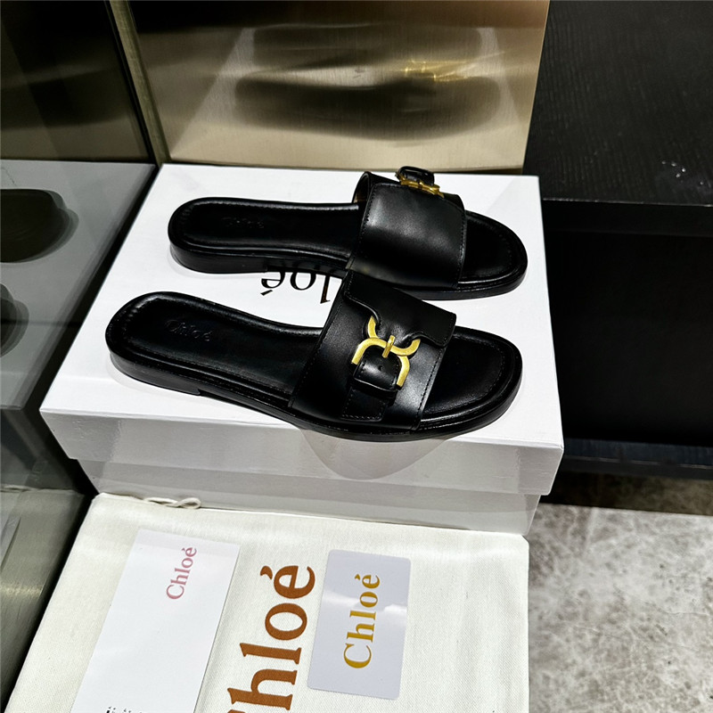 Chloé leather slippers maison margiela replica shoes