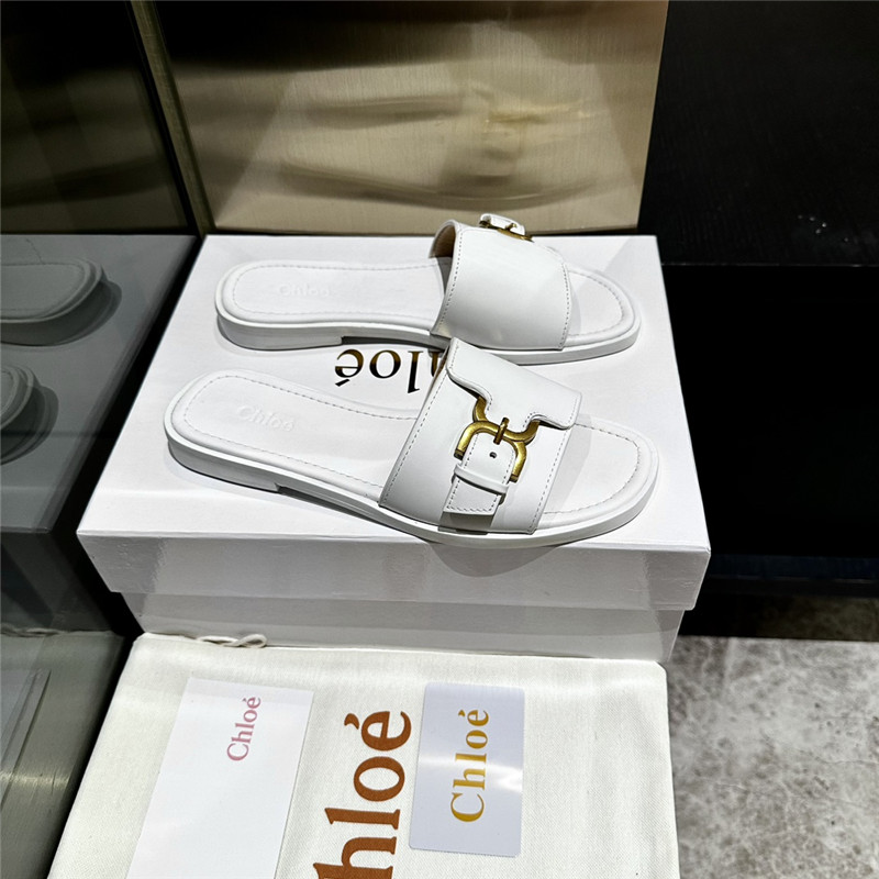 Chloé leather slippers maison margiela replica shoes