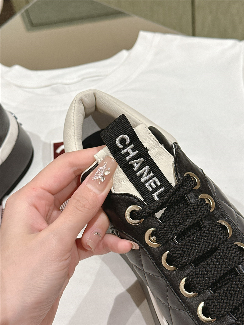 Ch**el platform white sneakers