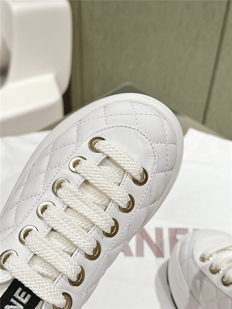 Ch**el platform white sneakers sale