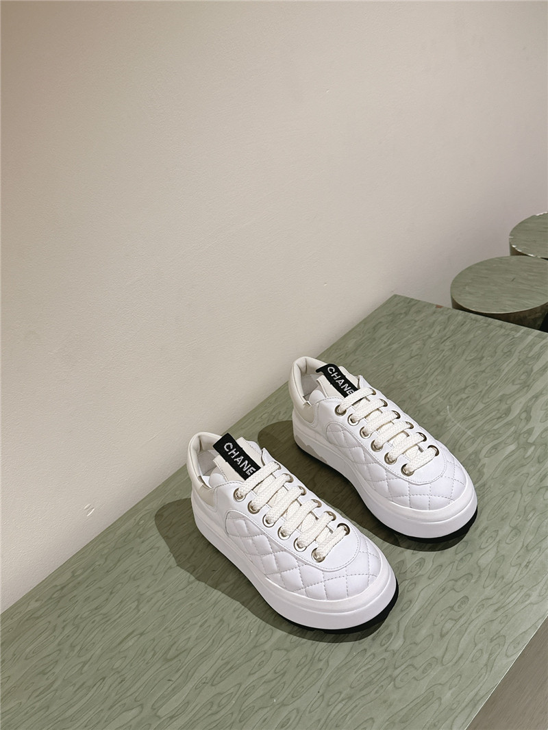 Chanel Platform White Sneakers Sale