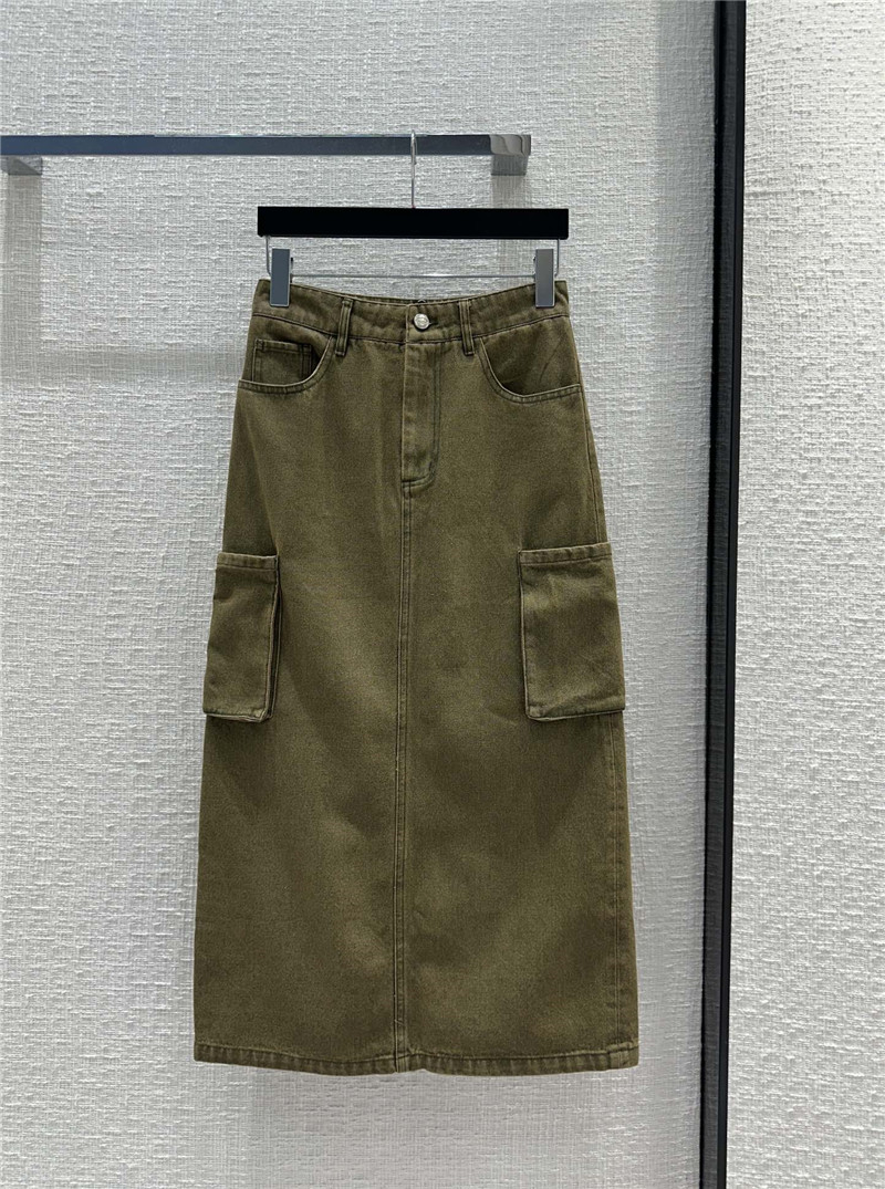 prada vintage green cargo pocket skirt replica clothing sites