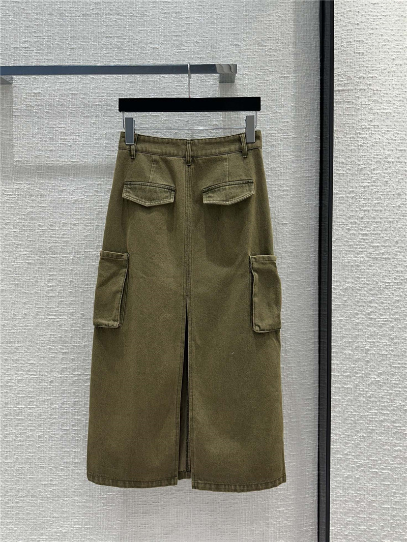 prada vintage green cargo pocket skirt replica clothing sites