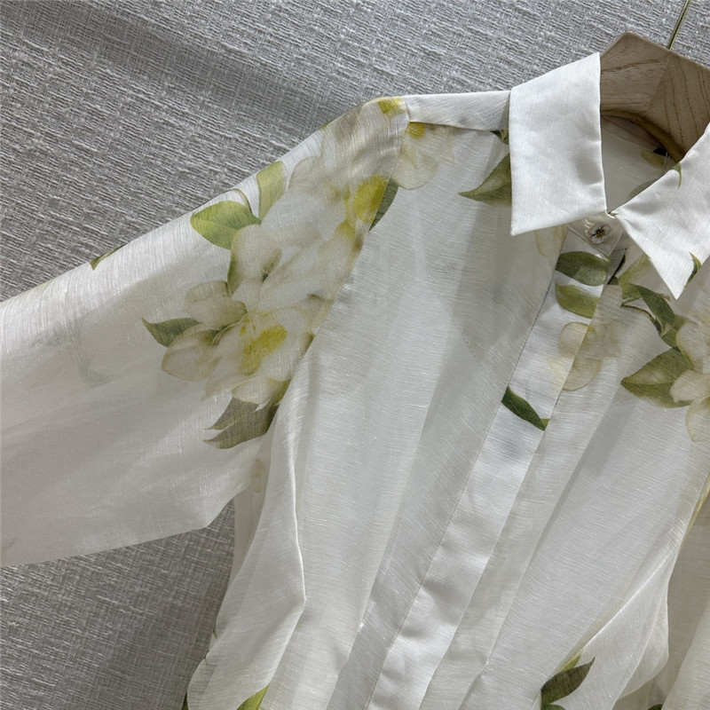 zimm magnolia floral print long shirt dress replica clothing sites