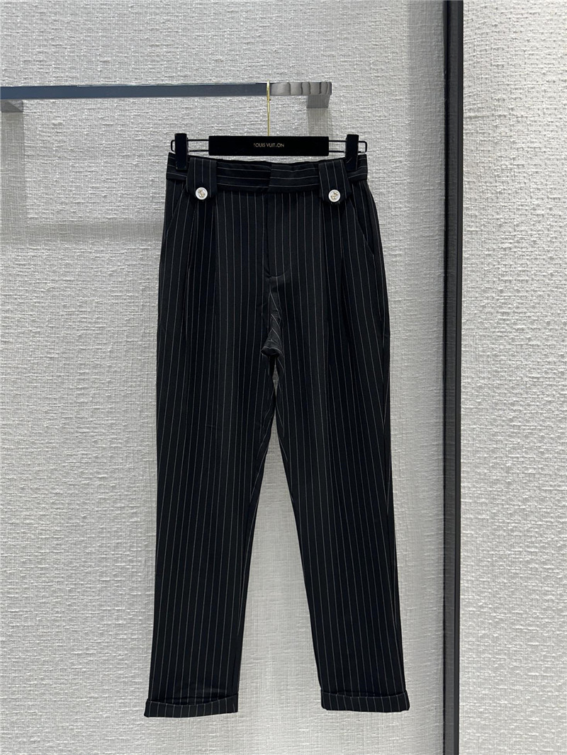 louis vuitton LV pinstripe radish pants replicas clothes