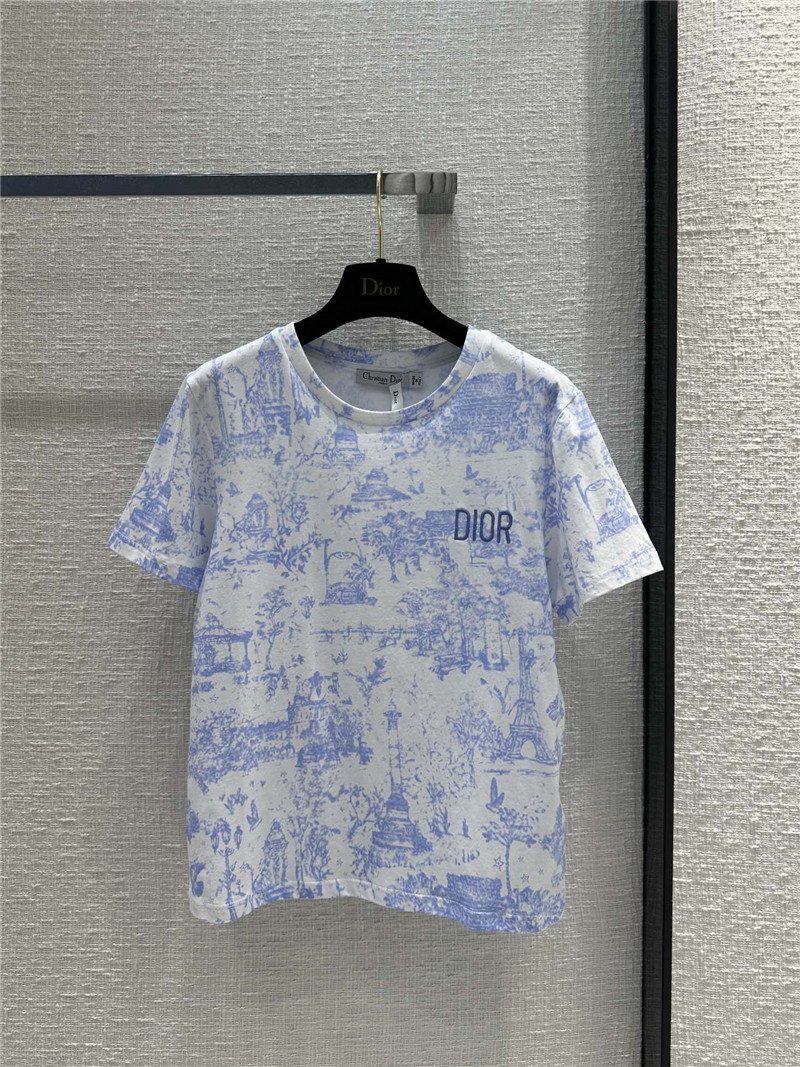 dior parent-child series limited printed T-shirt replicas clothes