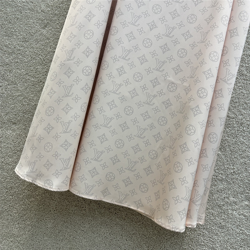 l0vis Vvtt0n lv cherry blossom pink printed long skirt replicas clothes