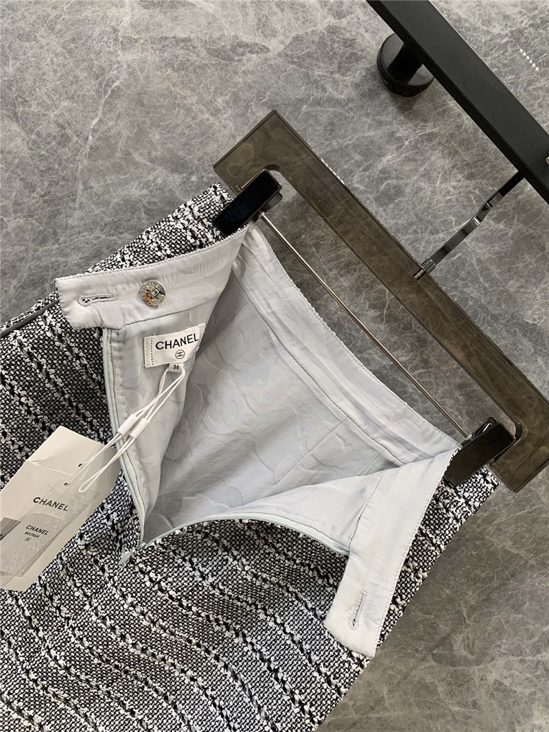 Ch**el gray soft nylon skirt cheap replica designer clothes