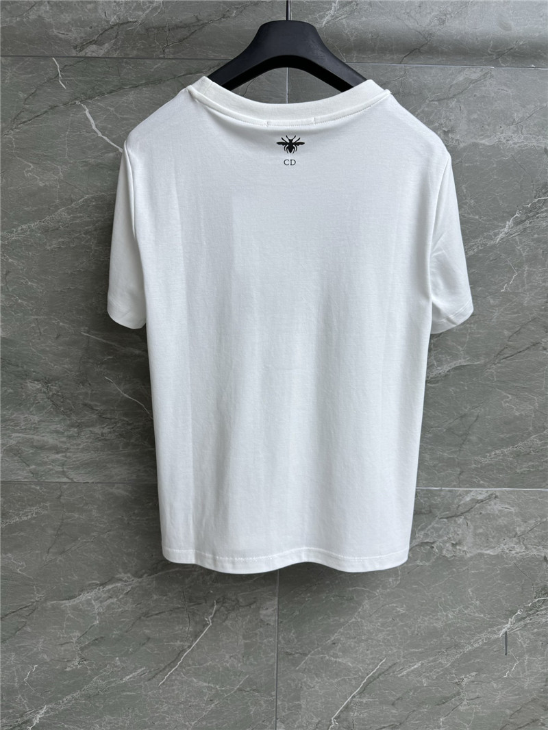 dior butterfly embroidered T-shirt replica clothing sites
