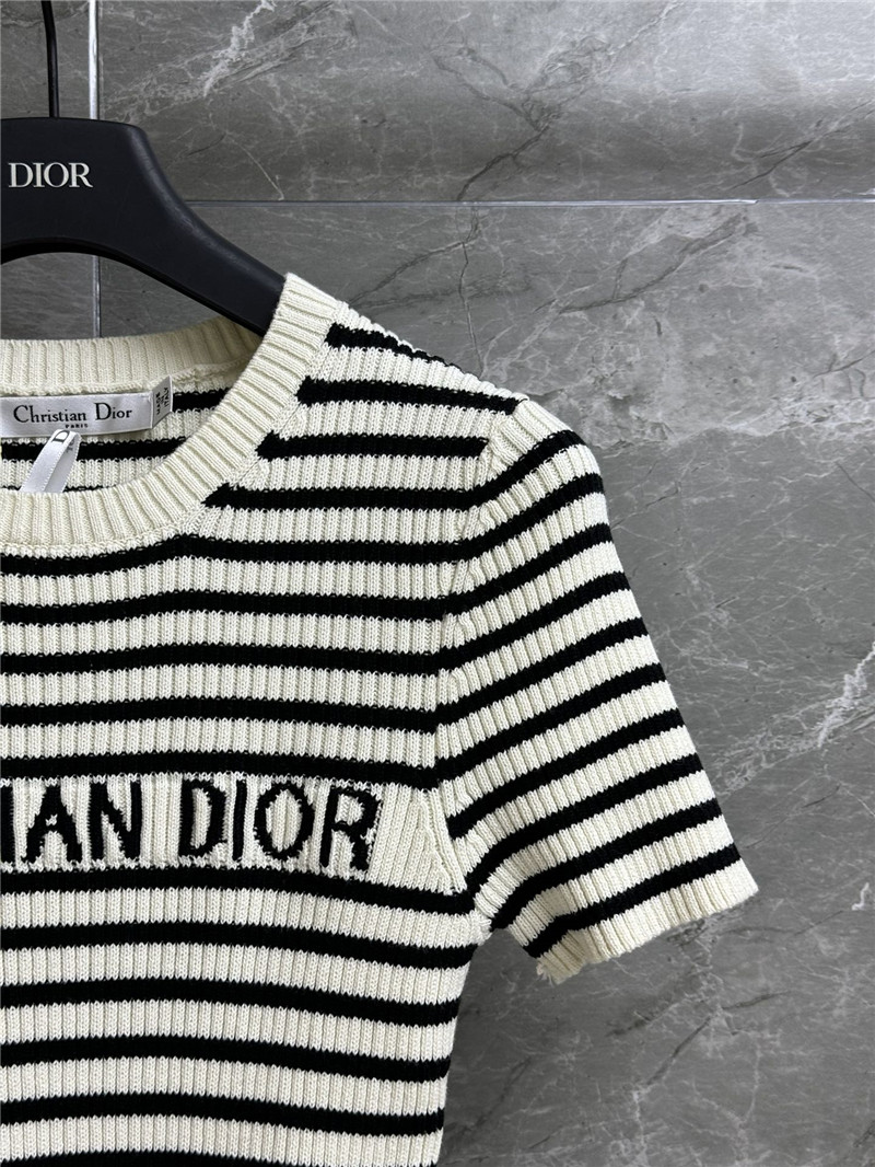 D10r striped knitted short sleeve replicas clothes