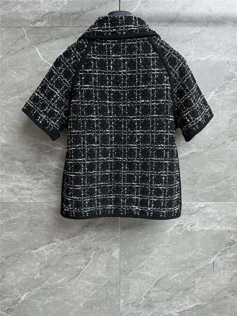 D10r cannage short-sleeved cardigan replicas clothes