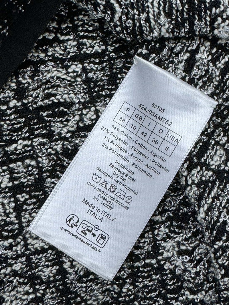 D10r cannage short-sleeved cardigan replicas clothes