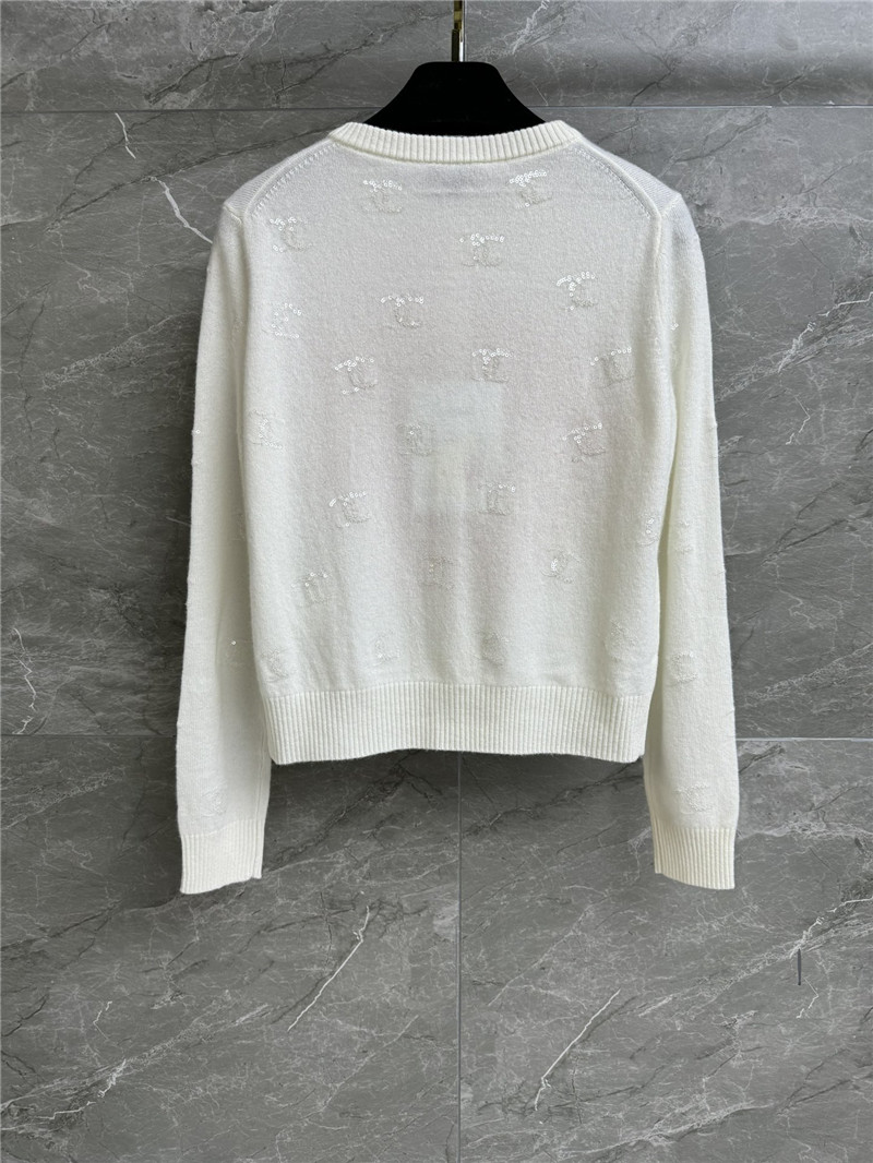 Chanel Sequins Floral Jacquard Cardigan