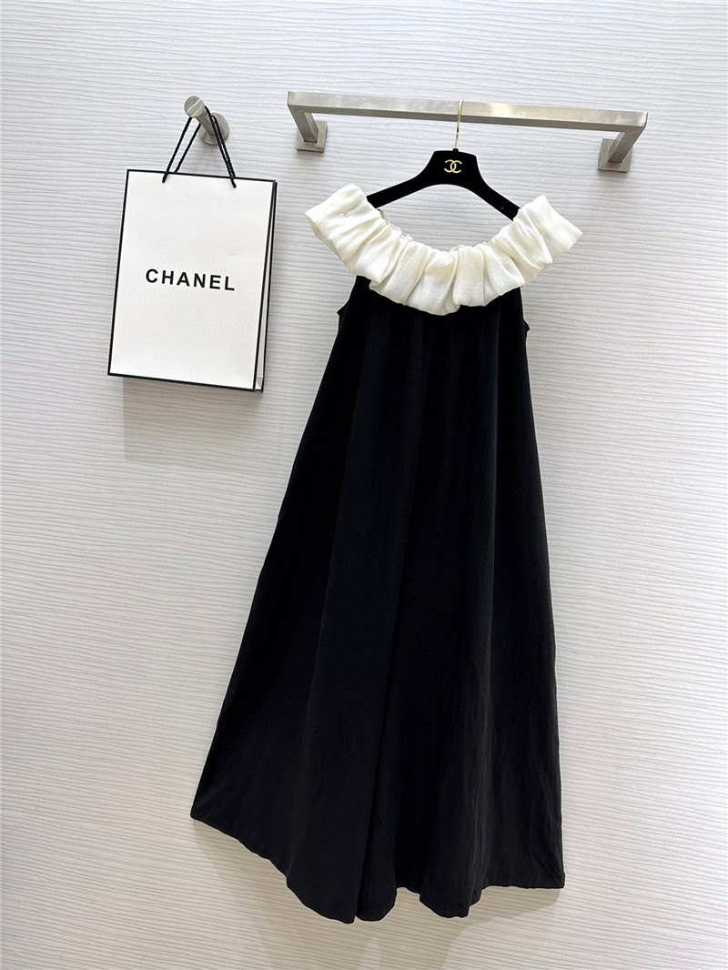 Chanel one-piece neckline silk and linen jumpsuit replicas clothes