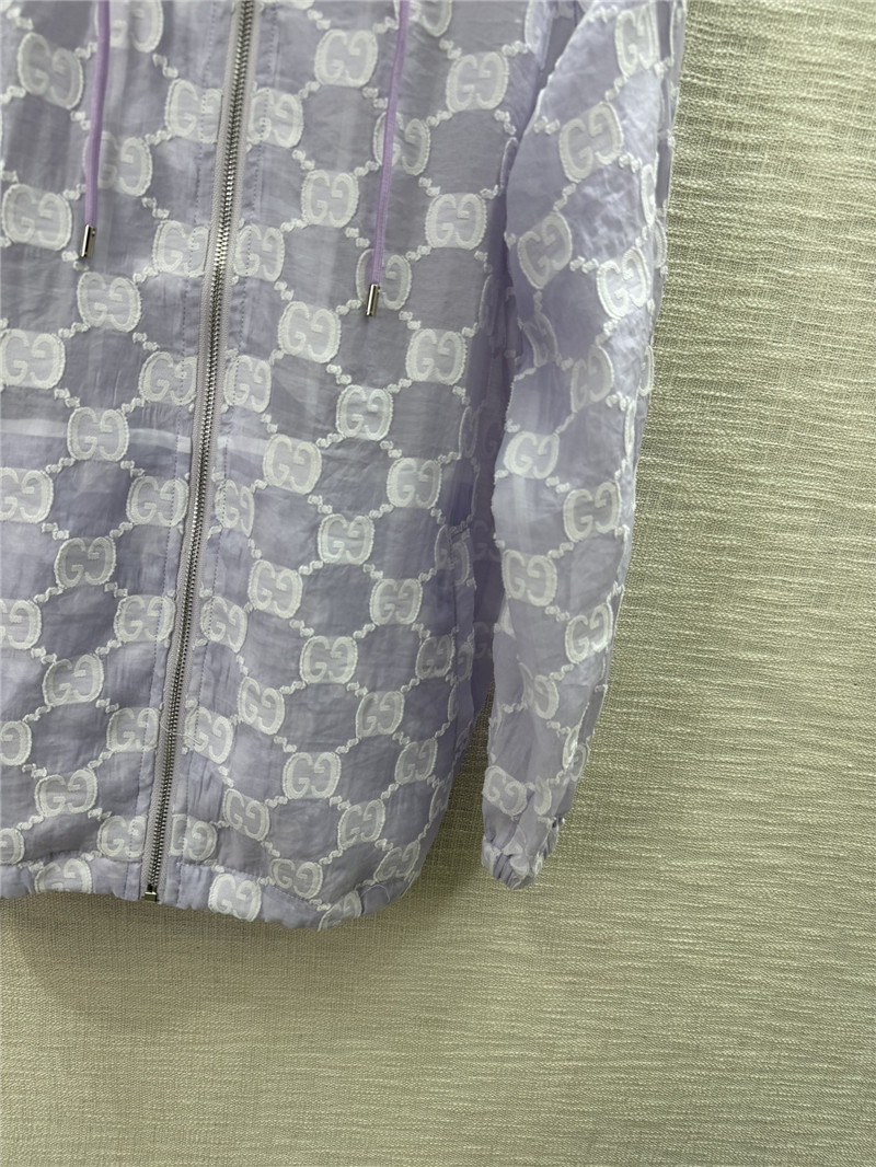 Gvc*1 jacquard logo hooded jacket replica d&g clothing