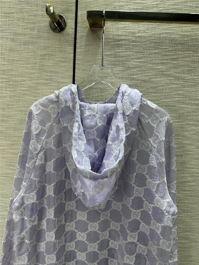 Gvc*1 jacquard logo hooded jacket replica d&g clothing