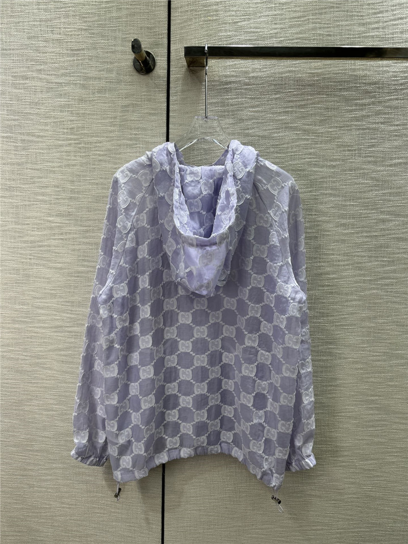 Gvc*1 jacquard logo hooded jacket replica d&g clothing