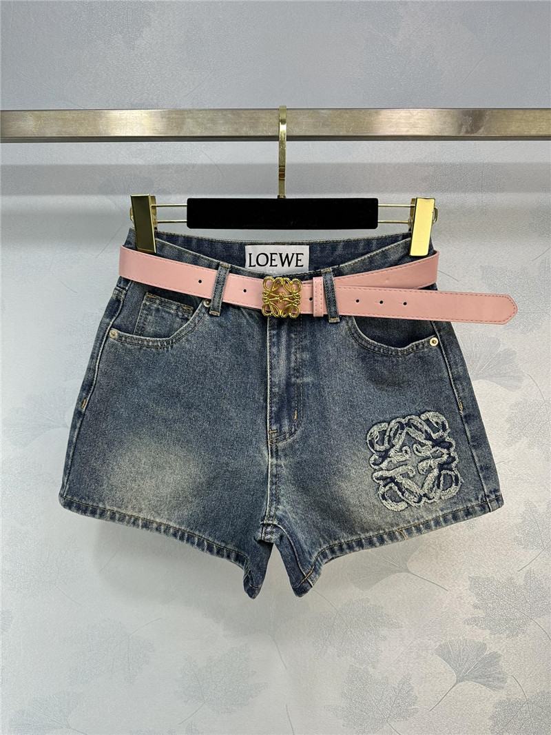 loewe new denim shorts replica designer clothing websites