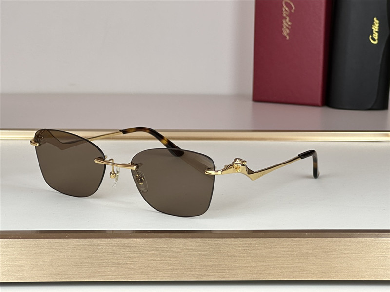 CARTIER classic leopard head series sunglasses