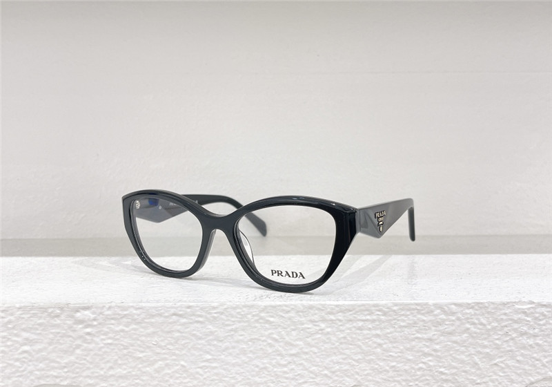 prada stylish triangle logo optical glasses frames