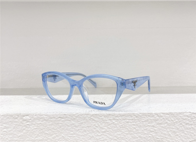Pra*a stylish triangle logo optical glasses frames