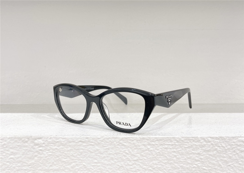 Pra*a stylish triangle logo optical glasses frames
