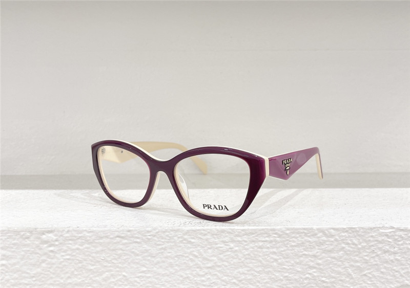 Pra*a stylish triangle logo optical glasses frames