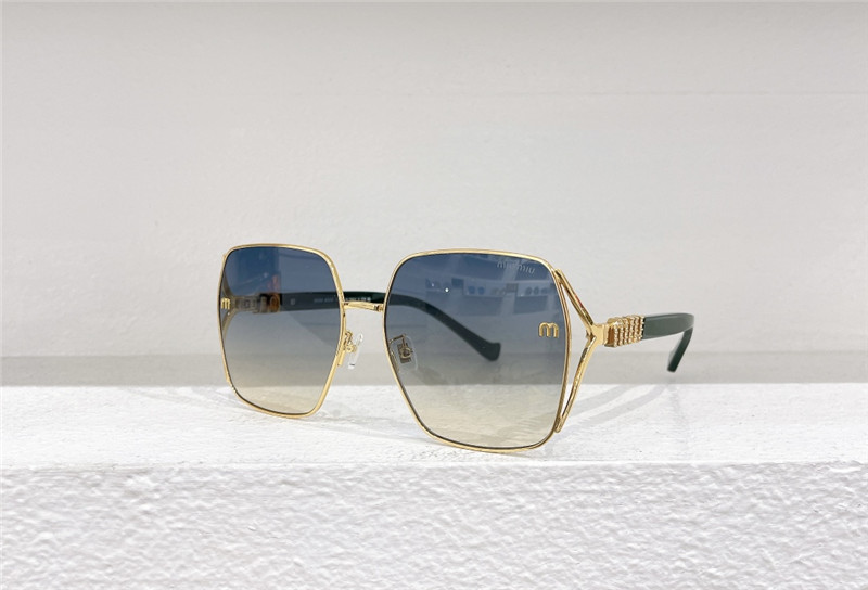 miumiu hollow square sunglasses